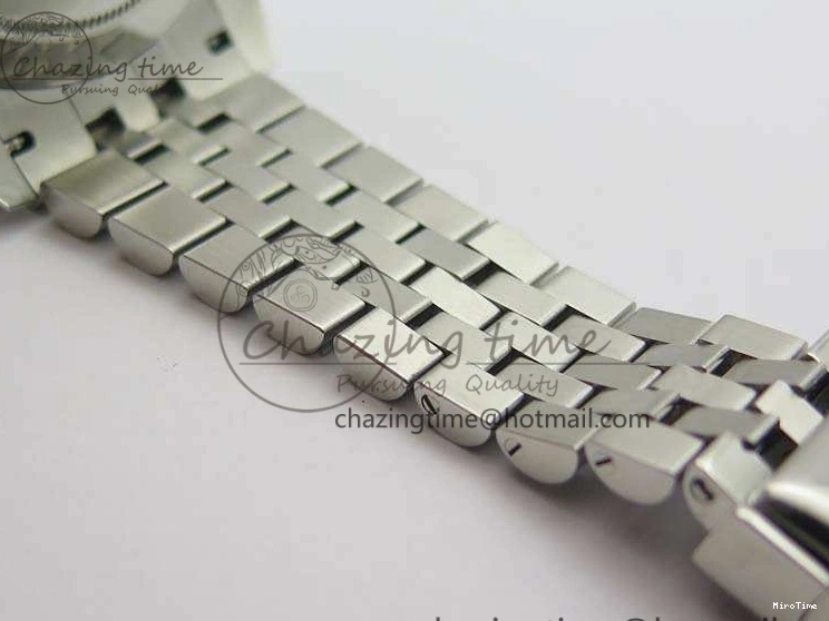 MiroTime 0204 DateJust Smooth Bezel SS Noob 1:1 Best Edition Gray Sticks Dial On Jubilee Bracelet A Packable 3505